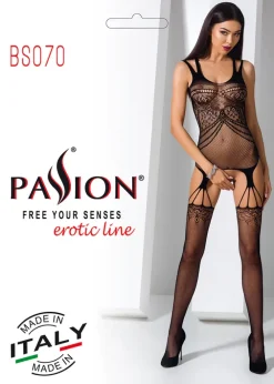 Passion Lingerie Passion Bodystocking BS070 Black