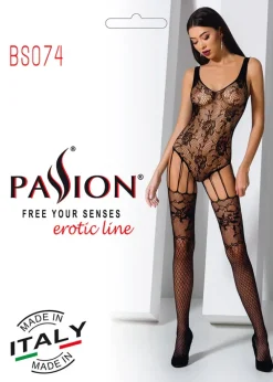 Passion Lingerie Passion Bodystocking BS074 Black