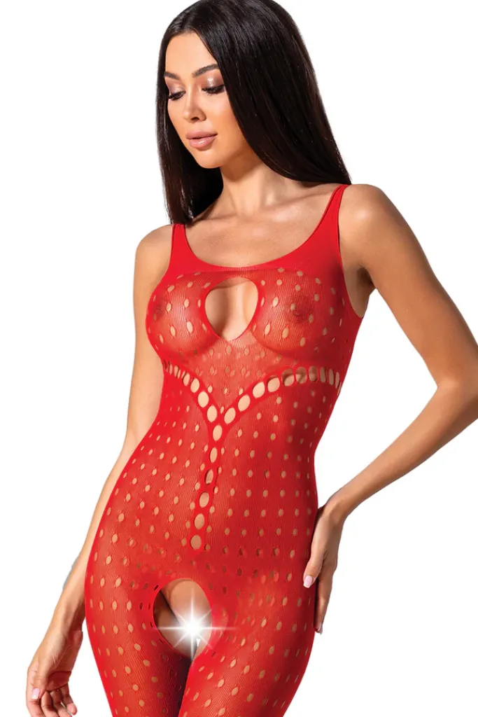 Passion Lingerie Passion Bodystocking BS078 Red