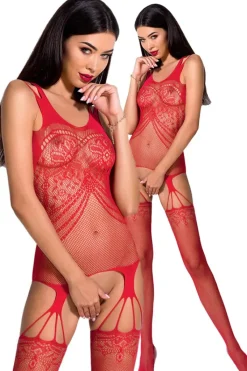 Passion Lingerie Passion Bodystocking BS070 Red