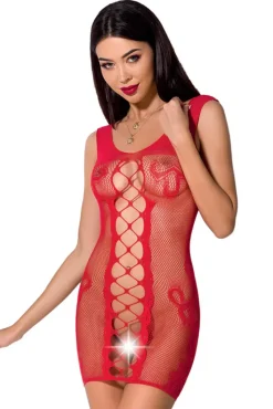Passion Lingerie Passion Bodystocking BS073 Red