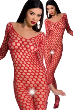 Passion Lingerie Passion Bodystocking BS077 Red