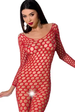Passion Lingerie Passion Bodystocking BS077 Red