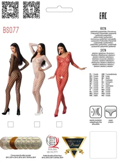 Passion Lingerie Passion Bodystocking BS077 Red