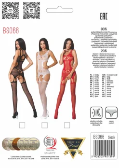 Passion Lingerie Passion Bodystocking BS066 Red