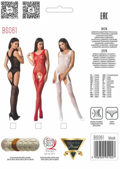 Passion Lingerie Passion Bodystocking BS061 Red