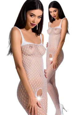 Passion Lingerie Passion Bodystocking BS071 White