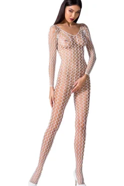 Passion Lingerie Passion Bodystocking BS068 White