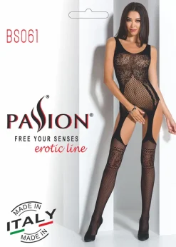 Passion Lingerie Passion Bodystocking BS061 White