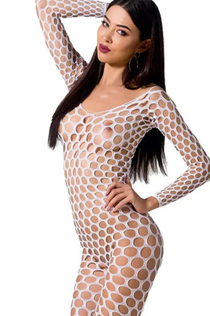 Passion Lingerie Passion Bodystocking BS077 White