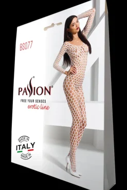 Passion Lingerie Passion Bodystocking BS077 White
