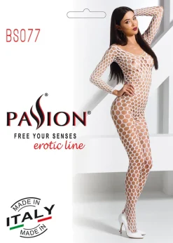 Passion Lingerie Passion Bodystocking BS077 White
