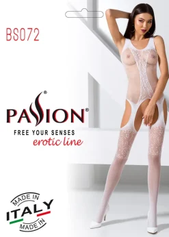 Passion Lingerie Passion Bodystocking BS072 White