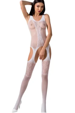 Passion Lingerie Passion Bodystocking BS072 White