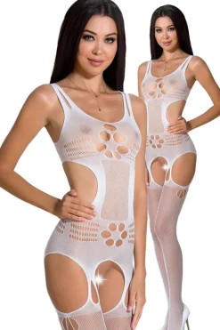 Passion Lingerie Passion Bodystocking BS066 White