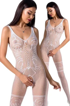 Passion Lingerie Passion Bodystocking BS069 White