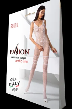 Passion Lingerie Passion Bodystocking BS069 White