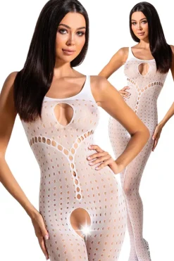 Passion Lingerie Passion Bodystocking BS078 White