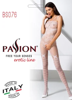 Passion Lingerie Passion Bodystocking BS076 White