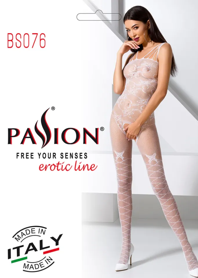 Passion Lingerie Passion Bodystocking BS076 White