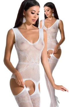 Passion Lingerie Passion Bodystocking BS062 White
