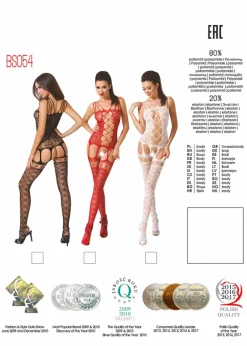 Passion Lingerie Passion BS054 Bodystocking Black