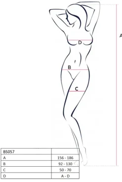 Passion Lingerie Passion BS057 Bodystocking Black