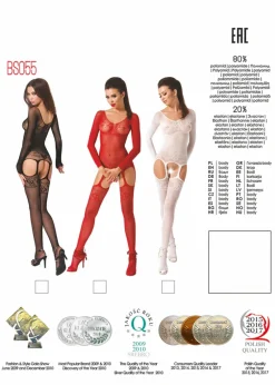 Passion Lingerie Passion BS055 Bodystocking Red