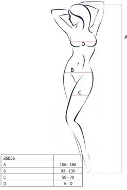 Passion Lingerie Passion BS055 Bodystocking Red