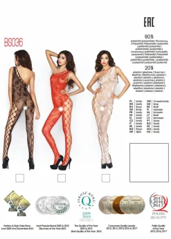 Passion Lingerie Passion BS036 Bodystocking Red