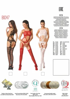 Passion Lingerie Passion BS047 Bodystocking Red