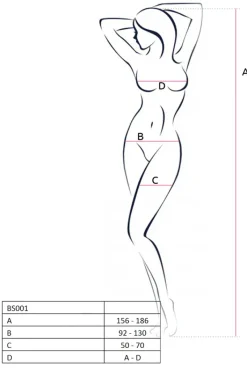 Passion Lingerie Passion BS001 Bodystocking White