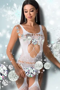 Passion Lingerie Passion BS057 Bodystocking White