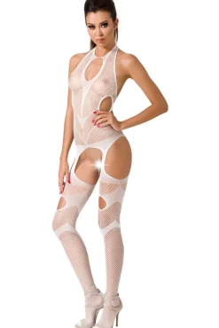 Passion Lingerie Passion BS053 Bodystocking White