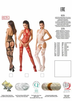 Passion Lingerie Passion BS053 Bodystocking White
