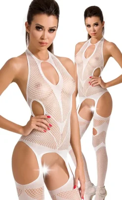 Passion Lingerie Passion BS053 Bodystocking White