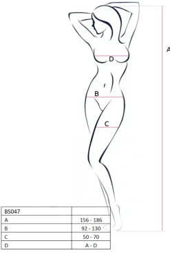Passion Lingerie Passion BS047 Bodystocking White