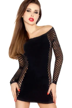 Passion Lingerie Passion BS025 Mesh Dress Black