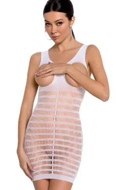 Passion Lingerie Bodystocking BS092 White