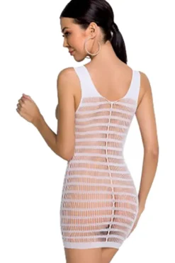Passion Lingerie Bodystocking BS092 White
