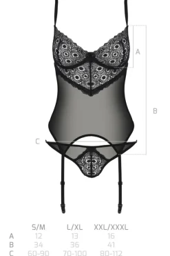 Passion Lingerie Zinnia Corset Eco Collection