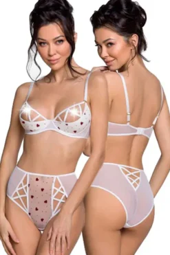 Passion Lingerie Passion Lovelia Bikini Lingerie Set White