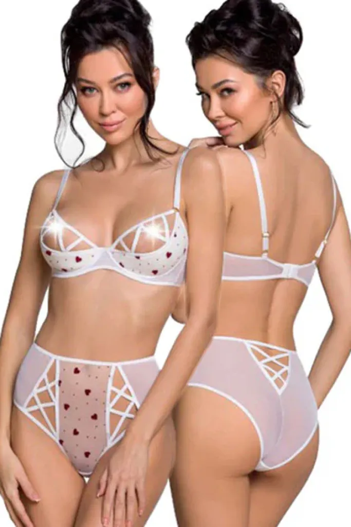 Passion Lingerie Passion Lovelia Bikini Lingerie Set White