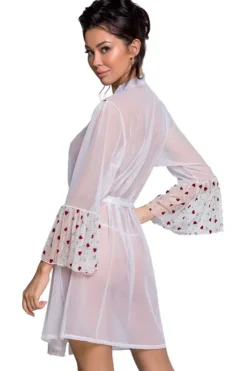 Passion Lingerie Passion Lovelia Penignoir Dressing Gown White
