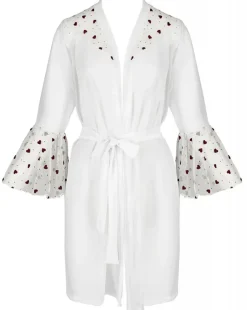Passion Lingerie Passion Lovelia Penignoir Dressing Gown White