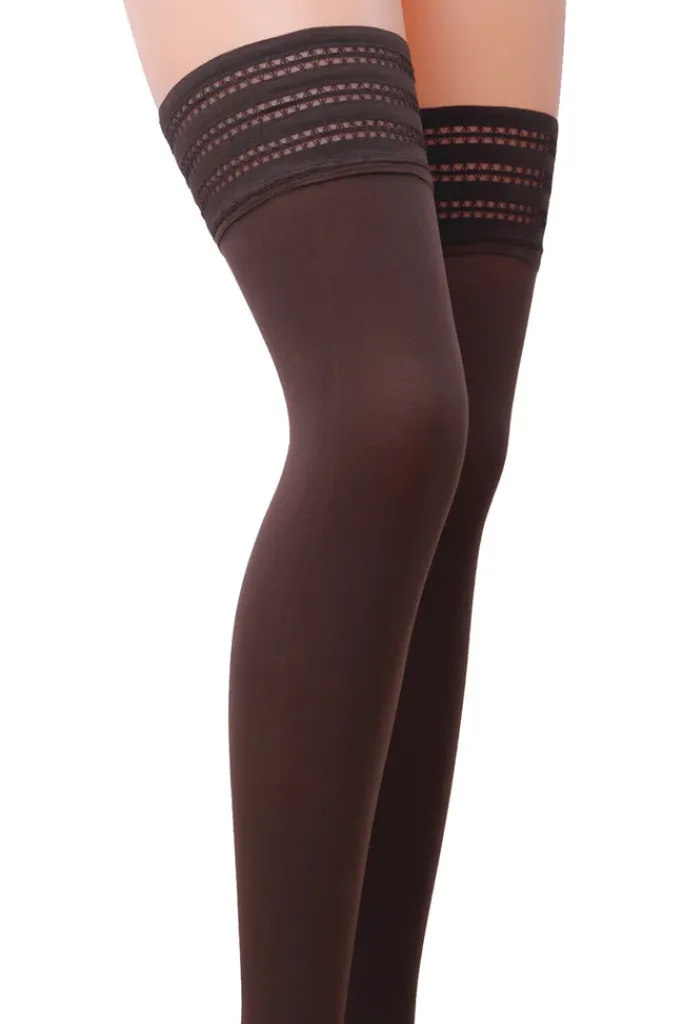 Passion Lingerie Passion Moka Brown Stockings ST006 80 Den