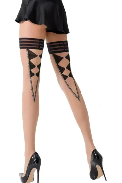 Passion Lingerie Passion Nocciola Brown Hold-Ups ST024