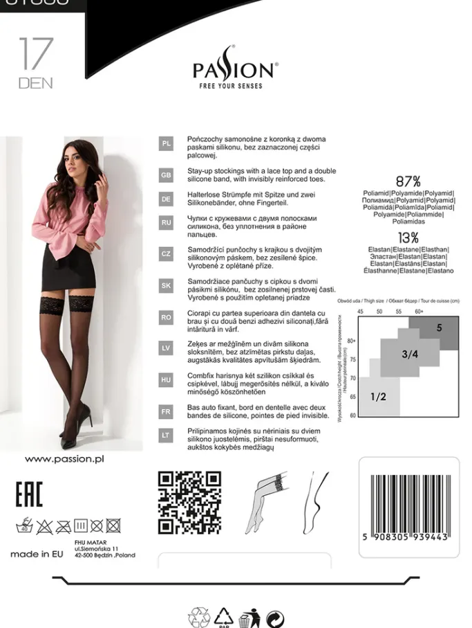 Passion Lingerie Passion Roso Red Stockings ST003