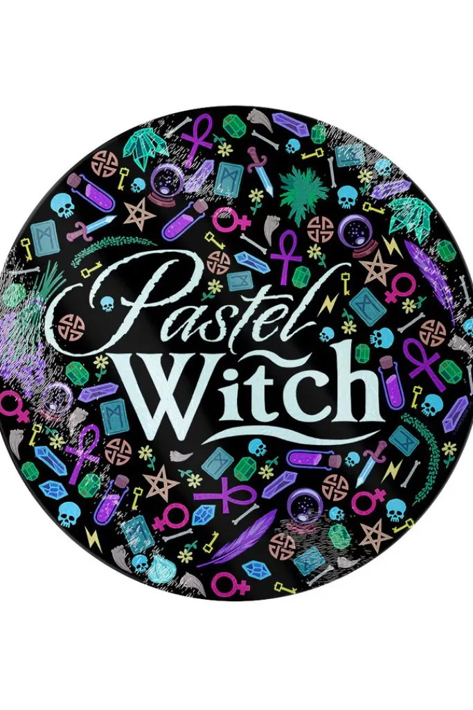 Grind Pastel Witch Glass Chopping Board