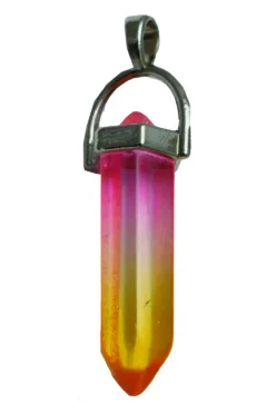 Alternative Gifts Pendant Fixed Wand Aura Pink Yellow
